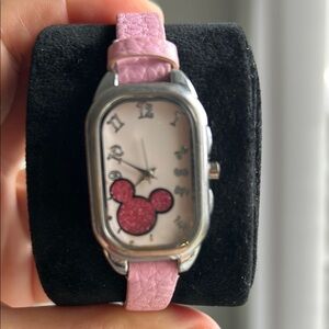 Disney Pink and Silver Mickey Mouse Watch